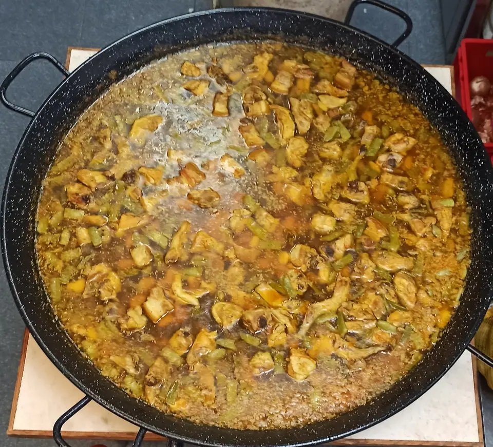 Arroz en paella