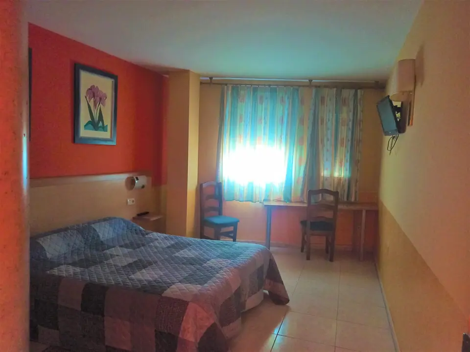 Habitación doble del hostal