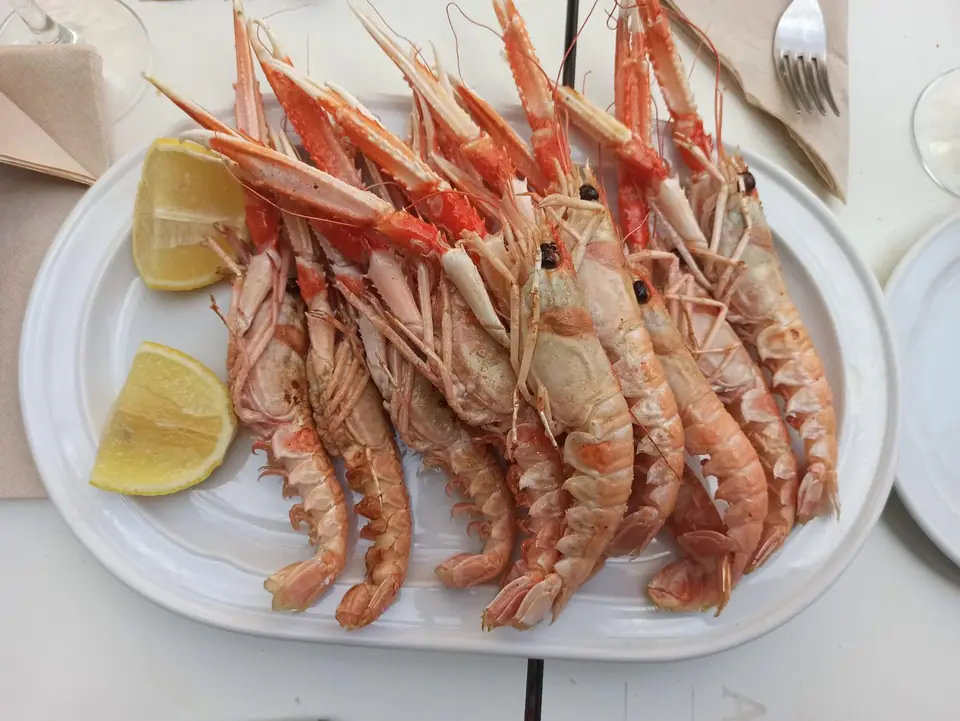 Langostinos a la plancha